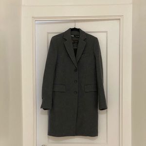 Gray Wool Coat - Really good quality!